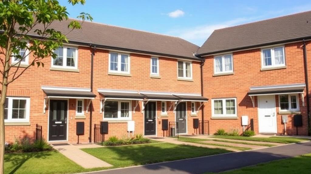 Row of modern entry-level starter homes in Cardiff — Residential offering in Barnet, London, England