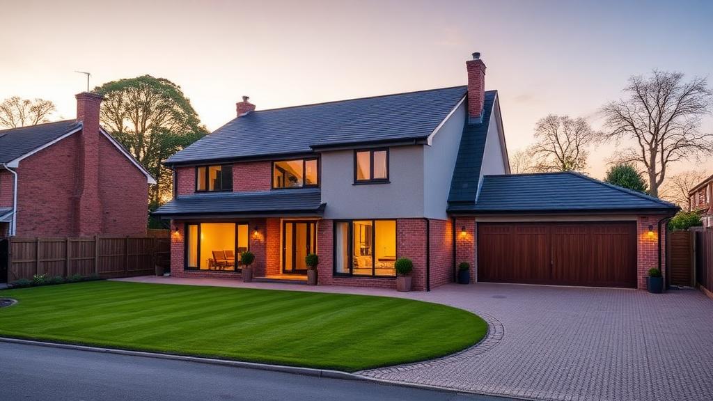 Detached four-bedroom family house with lawn and garage in Solihull — Residential offering in Belfast, Northern Ireland, Northern Ireland
